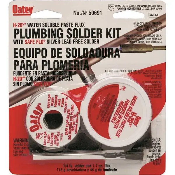 Oatey Solder Kit Flux H205 Sfe Flo 50691 Zoro